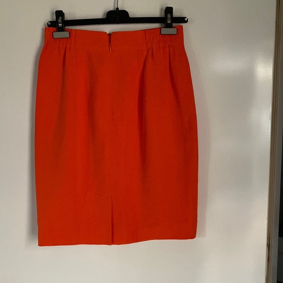 100% SILK DANA BUCHMAN MIDI SKIRT Sz10 - Picture 2 of 12